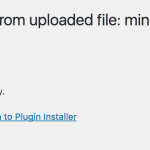 Plugin installation progress