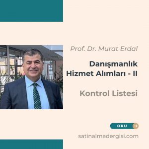 Danışmanlık Hizmet Alımları Kontrol Listesi