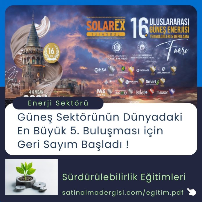 Satınalma Eğitimi Güneş Sektörünün Dünyadaki En Büyük 5. Buluşması Için Geri Sayım Başladı !