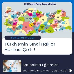 Satınalma Eğitimi Türkiye’nin Sınai Haklar Haritası çıktı !