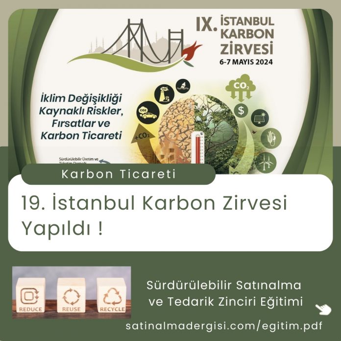 Satınalma Eğitimi 19. İstanbul Karbon Zirvesi Yapıldı !