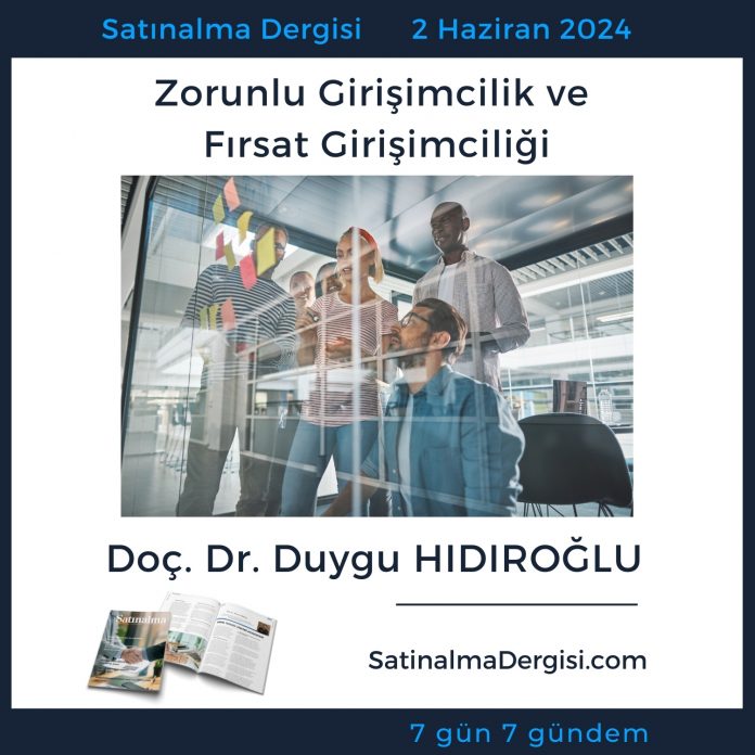 Satınalma Dergisi 7 Gün 7 Gündem Zorunlu Girişimcilik Ve Fırsat Girişimciliği