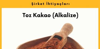 Alım Talebi Toz Kakao (alkalize)