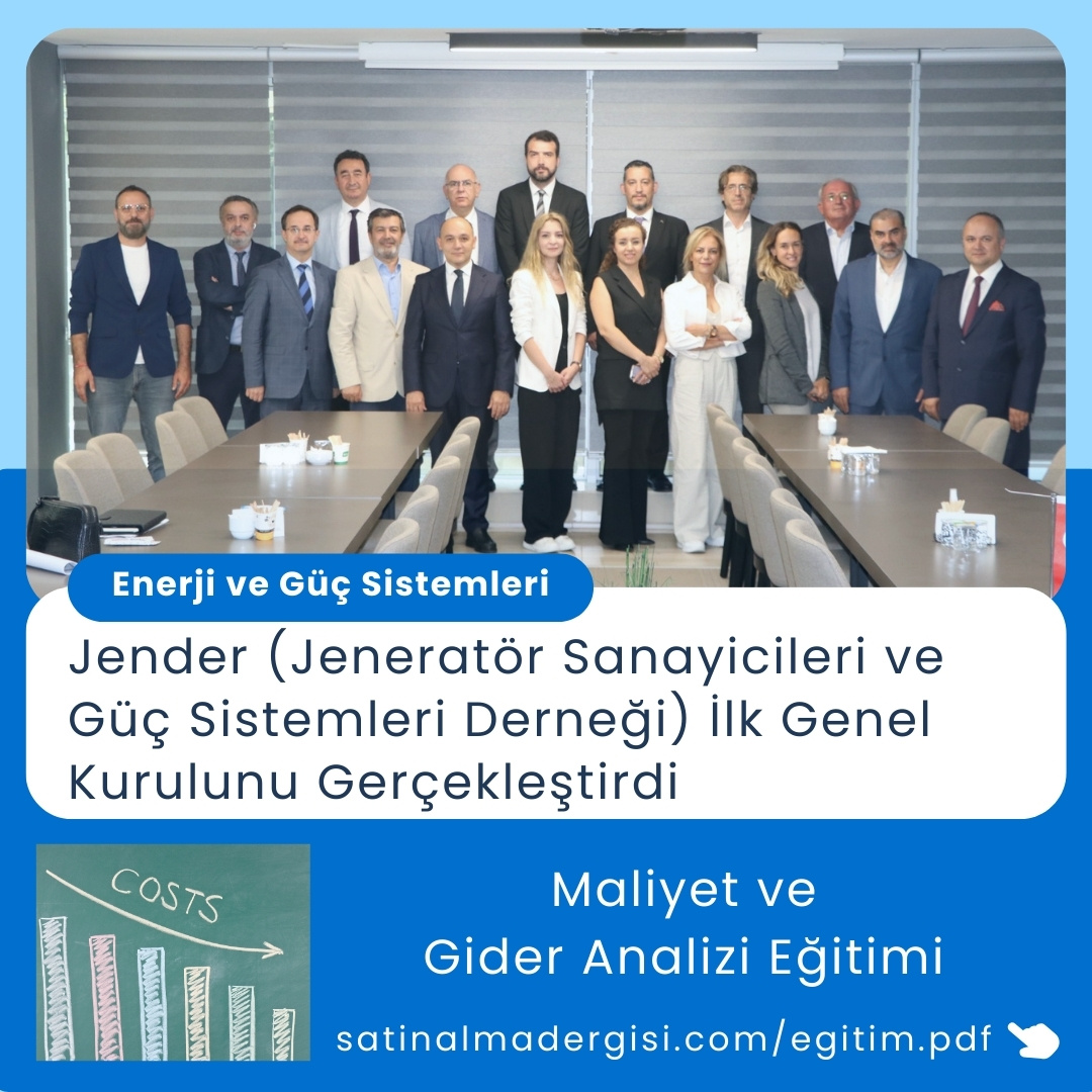 Maliyet Ve Gider Analizi Eğitimi Haber Jender (jeneratör Sanayicileri Ve Güç Sistemleri Derneği) İlk Genel Kurulunu Gerçekleştirdi