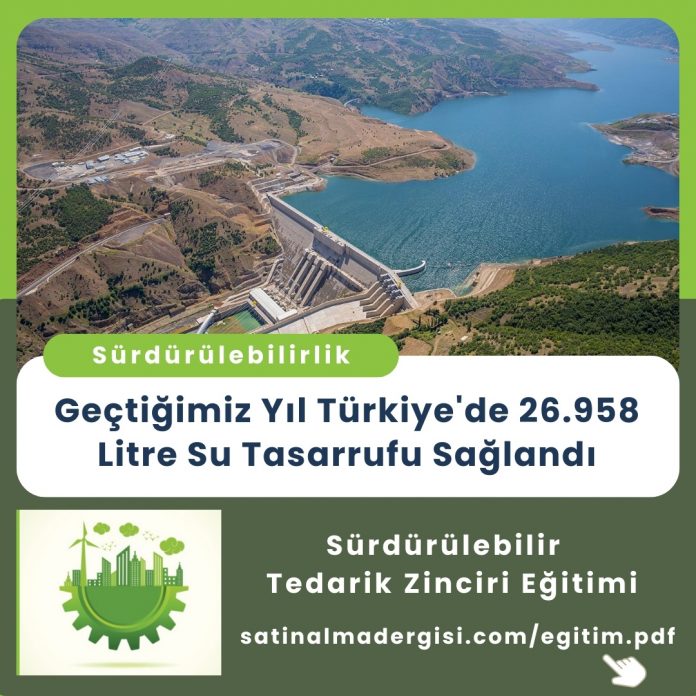 Satınalma Eğitimi Geçtiğimiz Yıl Türkiye'de 26.958 Litre Su Tasarrufu Sağlandı