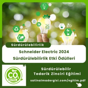 Satınalma Eğitimi Schneider Electric 2024 Sürdürülebilirlik Etki ödülleri Başvuruları Başladıt