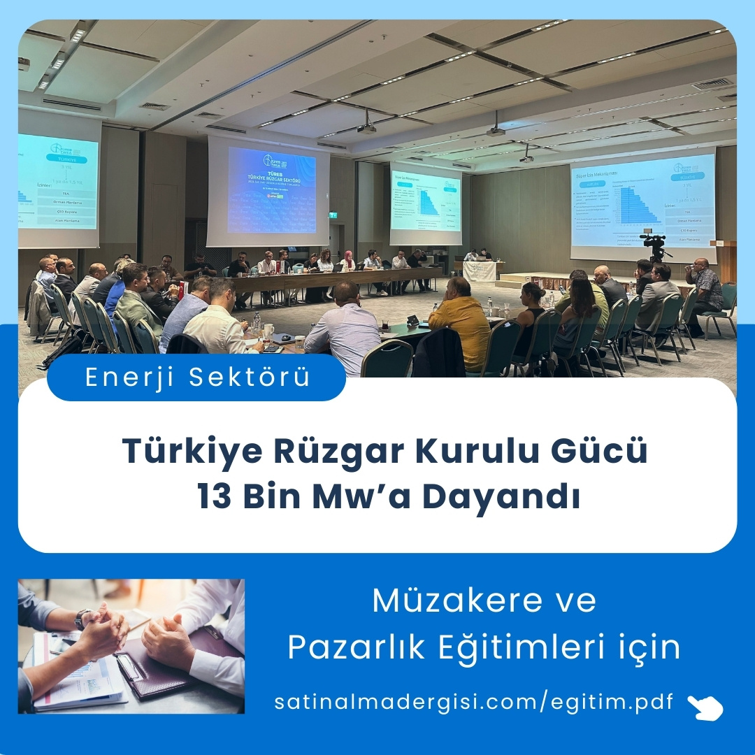 Müzakere Ve Pazarlık Eğitimleri Haber Türkiye Rüzgar Kurulu Gücü 13 Bin Mw’a Dayandı