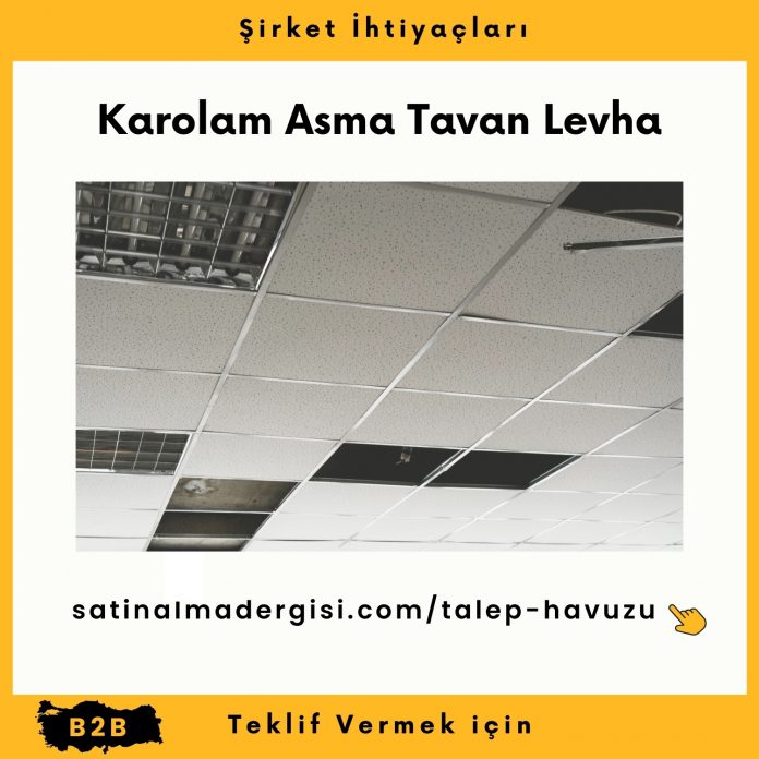 Alım Talebi Karolam Asma Tavan Levha