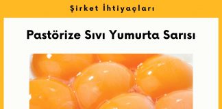 Alım Talebi Pastörize Sıvı Yumurta Sarısı