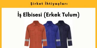 Alım Talebi İş Elbisesi (erkek Tulum)