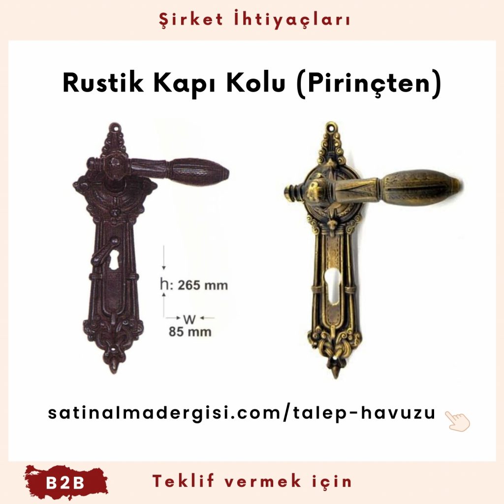 Alım Talebi Rustik Kapı Kolu (pirinçten)