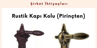 Alım Talebi Rustik Kapı Kolu (pirinçten)