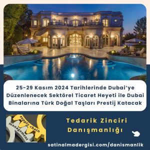 Tedarik Zinciri Danışmanlığı 25 29 Kasım 2024 Tarihlerinde Dubai’ye Düzenlenecek Sektörel Ticaret Heyeti Ile Dubai Binalarına Türk Doğal Taşları Prestij Katacak