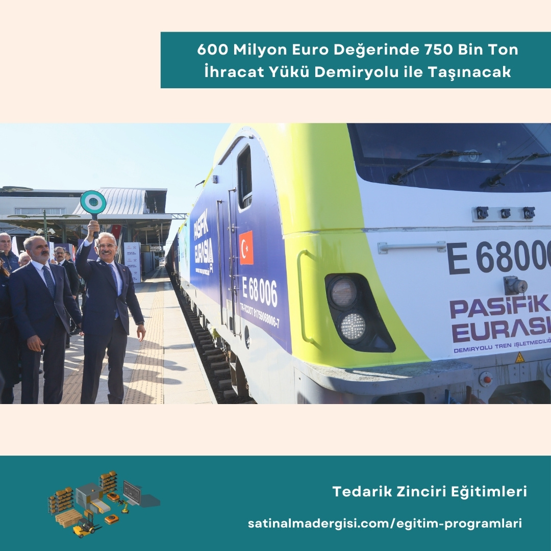 Tedarik Zinciri Eğitimleri Haber 600 Milyon Euro Değerinde 750 Bin Ton İhracat Yükü Demiryolu İle Taşınacak