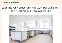 Laboratuvar Hizmet Alımında Aşırı Düşük İle İlgili Ki̇k Kararının Eksik Uygulanması Satınalma Dergisi 7 Gün 7 Gündem