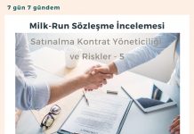 Milk Run Lojistik Sözleşme Satın Alma