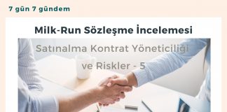 Milk Run Lojistik Sözleşme Satın Alma