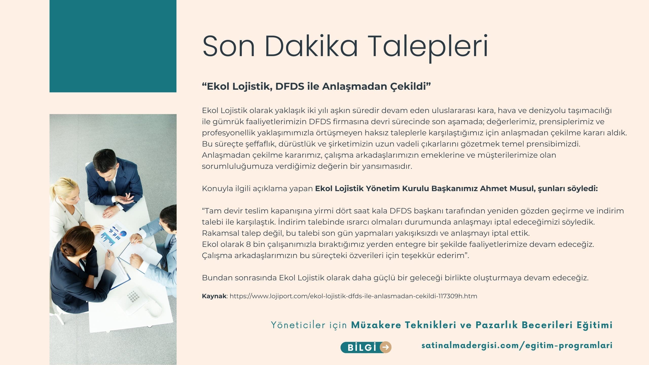Son Dakika Talepleri Pazarlık Taktikleri