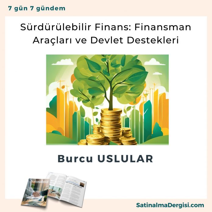 Sürdürülebilir Finans Finansman Araçları Ve Devlet Destekleri Satınalma Dergisi 7 Gün 7 Gündem