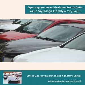 şirket Operasyonlarında Filo Yönetimi Eğitmi Operasyonel Araç Kiralama Sektörünün Aktif Büyüklüğü 215 Milyar Tl’yi Aştı!