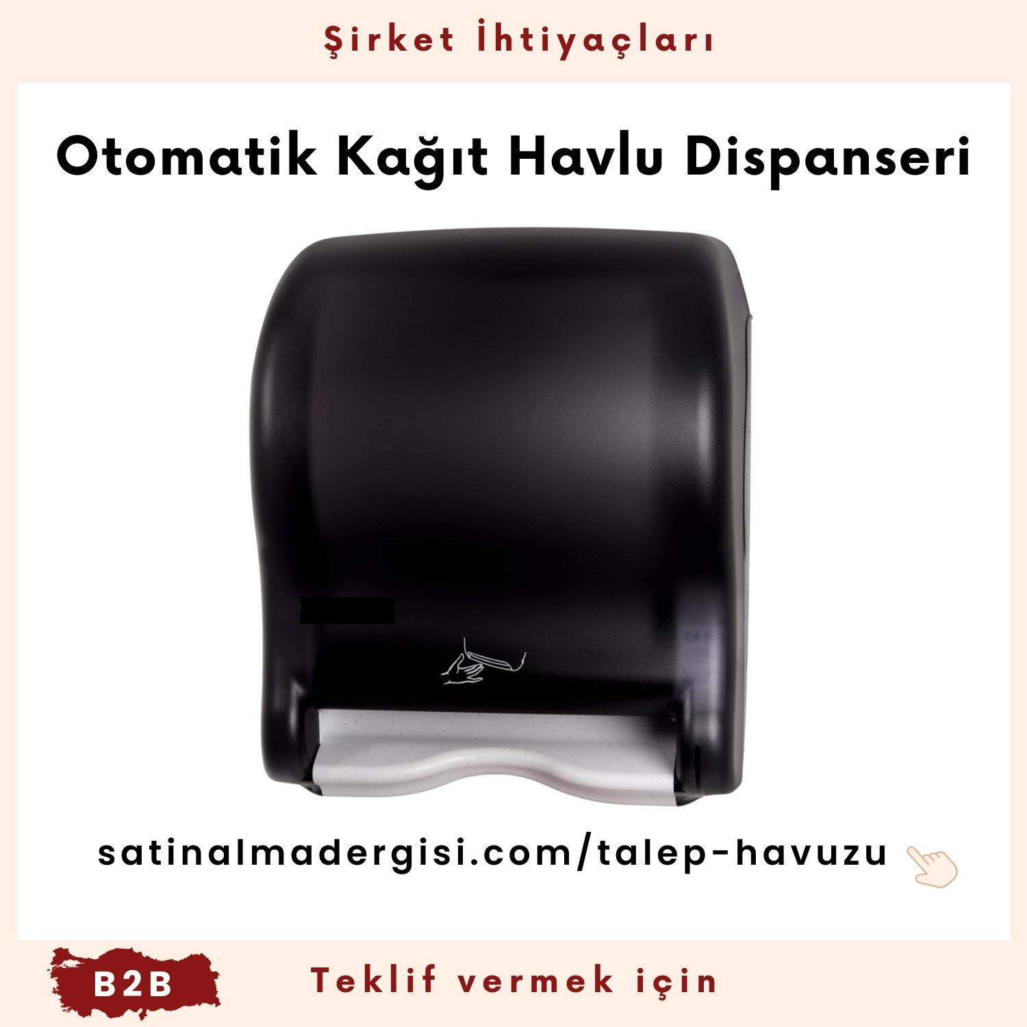 şirket İhtiyaçları Otomatik Kağıt Havlu Dispanseri