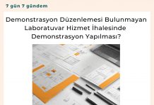 Demonstrasyon Düzenlemesi Bulunmayan Laboratuvar Hizmet İhalesinde Demonstrasyon Yapılması Satınalma Dergisi 7 Gün 7 Gündem