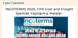 Incoterms 2020, Cfr Cost And Freight İşlemde Yaptığımız Hatalar Satınalma Dergisi 7 Gün 7 Gündem