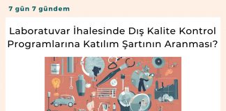 Laboratuvar İhalesinde Dış Kalite Kontrol Programlarına Katılım şartının Aranması Satınalma Dergisi 7 Gün 7 Gündem