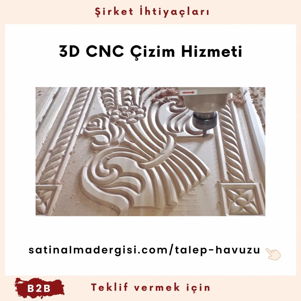 Alım Talebi 3d Cnc çizim Hizmeti