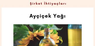 Alım Talebi Ayçiçek Yağı