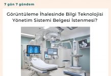 Görüntüleme İhalesinde Bilgi Teknolojisi Yönetim Sistemi Belgesi İstenmesi Satınalma Dergisi 7 Gün 7 Gündem