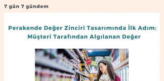 Perakende Değer Zinciri Tasarımında İlk Adım Müşteri Tarafından Algılanan Değer