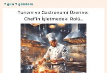 Turizm Ve Gastronomi üzerine Chef’in İşletmedeki Rolü… Satınalma Dergisi 7 Gün 7 Gündem