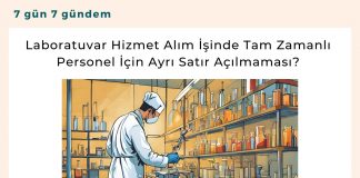 Laboratuvar Hizmet Alım İşinde Tam Zamanlı Personel İçin Ayrı Satır Açılmaması Satınalma Dergisi 7 Gün 7 Gündem