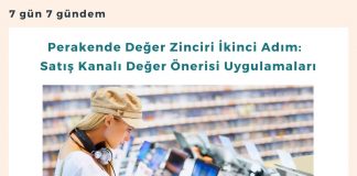 Perakende Değer Zinciri İkinci Adım Satış Kanalı Değer önerisi Uygulamaları