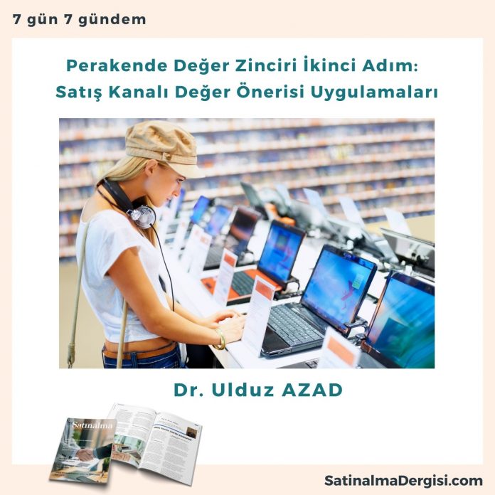 Perakende Değer Zinciri İkinci Adım Satış Kanalı Değer önerisi Uygulamaları