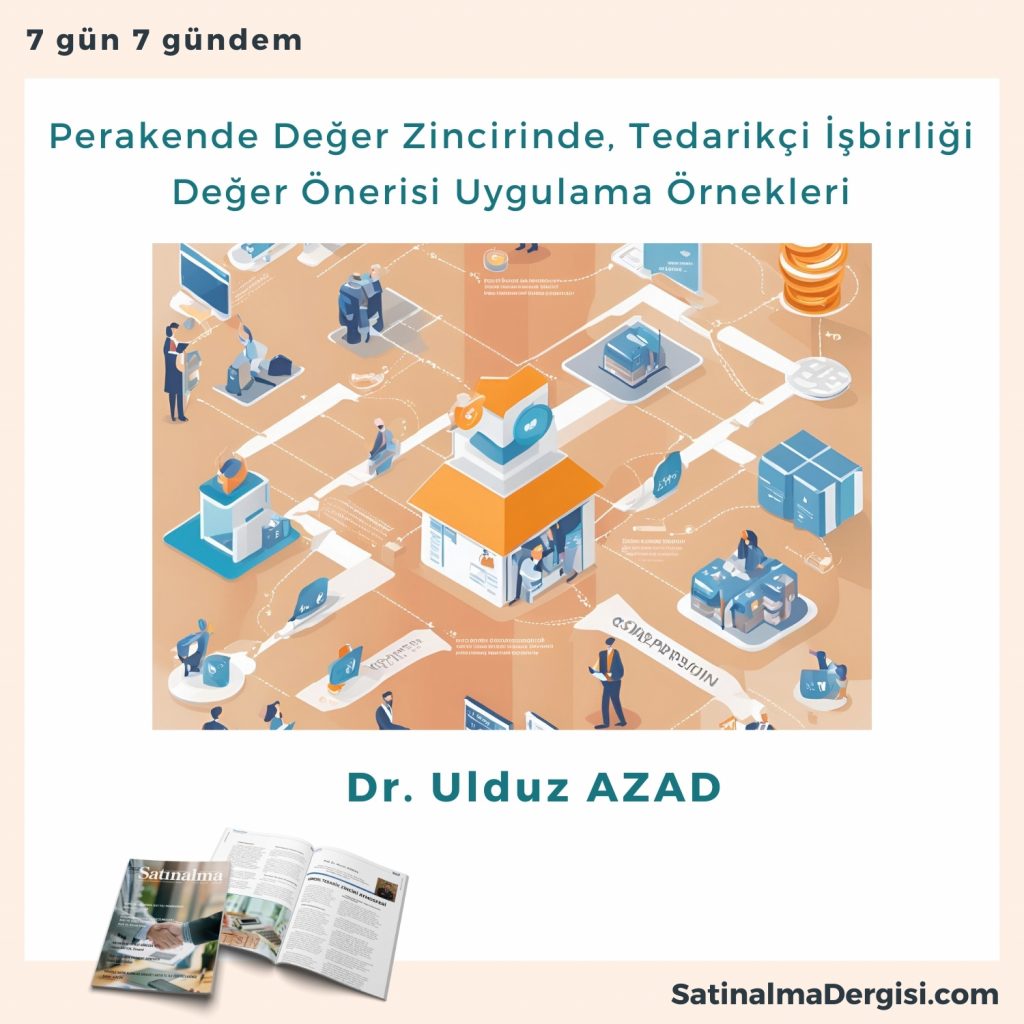 Perakende Değer Zincirinde, Tedarikçi İşbirliği Değer önerisi Uygulama örnekleri Satınalma Dergisi 7 Gün 7 Gündem