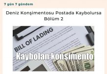 Deniz Konşimentosu Postada Kaybolursa Bölüm 2 Satınalma Dergisi 7 Gün 7 Gündem