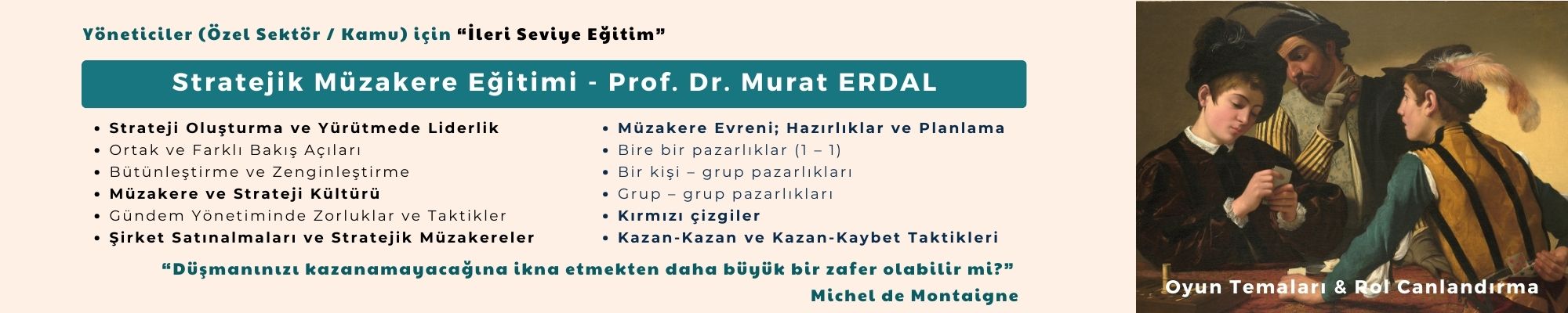 Yöneticiler Için İleri Seviye Stratejik Müzakere Eğitimi