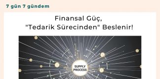 Finansal Güç, Tedarik Sürecinden Beslenir! Satınalma Dergisi 7 Gün 7 Gündem
