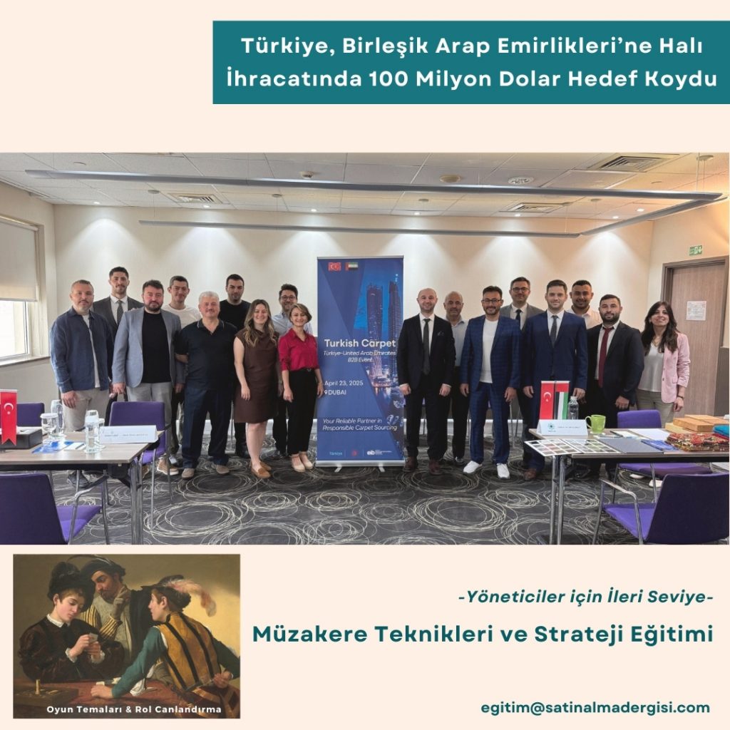 Müzakere Teknikleri Eğitimi İleri Seviye Haber Türkiye, Birleşik Arap Emirlikleri’ne Halı İhracatında 100 Milyon Dolar Hedef Koydu