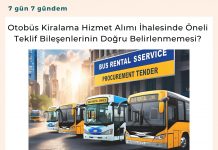 Otobüs Kiralama Hizmet Alımı İhalesinde öneli Teklif Bileşenlerinin Doğru Belirlenmemesi