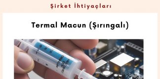 Alım Talebi Termal Macun (şırıngalı)