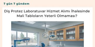 Diş Protez Laboratuvar Hizmet Alımı İhalesinde Mali Tabloların Yeterli Olmaması Satınalma Dergisi 7 Gün 7 Gündem
