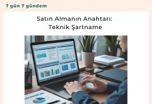 Satın Almanın Anahtarı Teknik şartname Satınalma Dergisi 7 Gün 7 Gündem