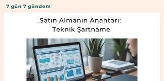 Satın Almanın Anahtarı Teknik şartname Satınalma Dergisi 7 Gün 7 Gündem