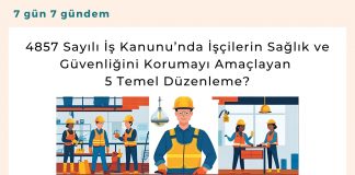 4857 Sayılı İş Kanunu’nda İşçilerin Sağlık Ve Güvenliğini Korumayı Amaçlayan 5 Temel Düzenleme Satınalma Dergisi 7 Gün 7 Gündem