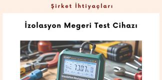 Alım Talebi İzolasyon Megeri Test Cihazı