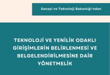 Teknoloji̇ Ve Yeni̇li̇k Odakli Gi̇ri̇şi̇mleri̇n Beli̇rlenmesi̇ Ve Belgelendi̇ri̇lmesi̇ne Dai̇r Yönetmeli̇k