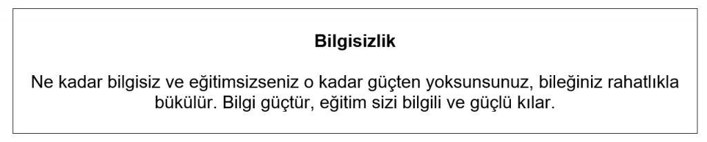 Bilgisizlik Görsel